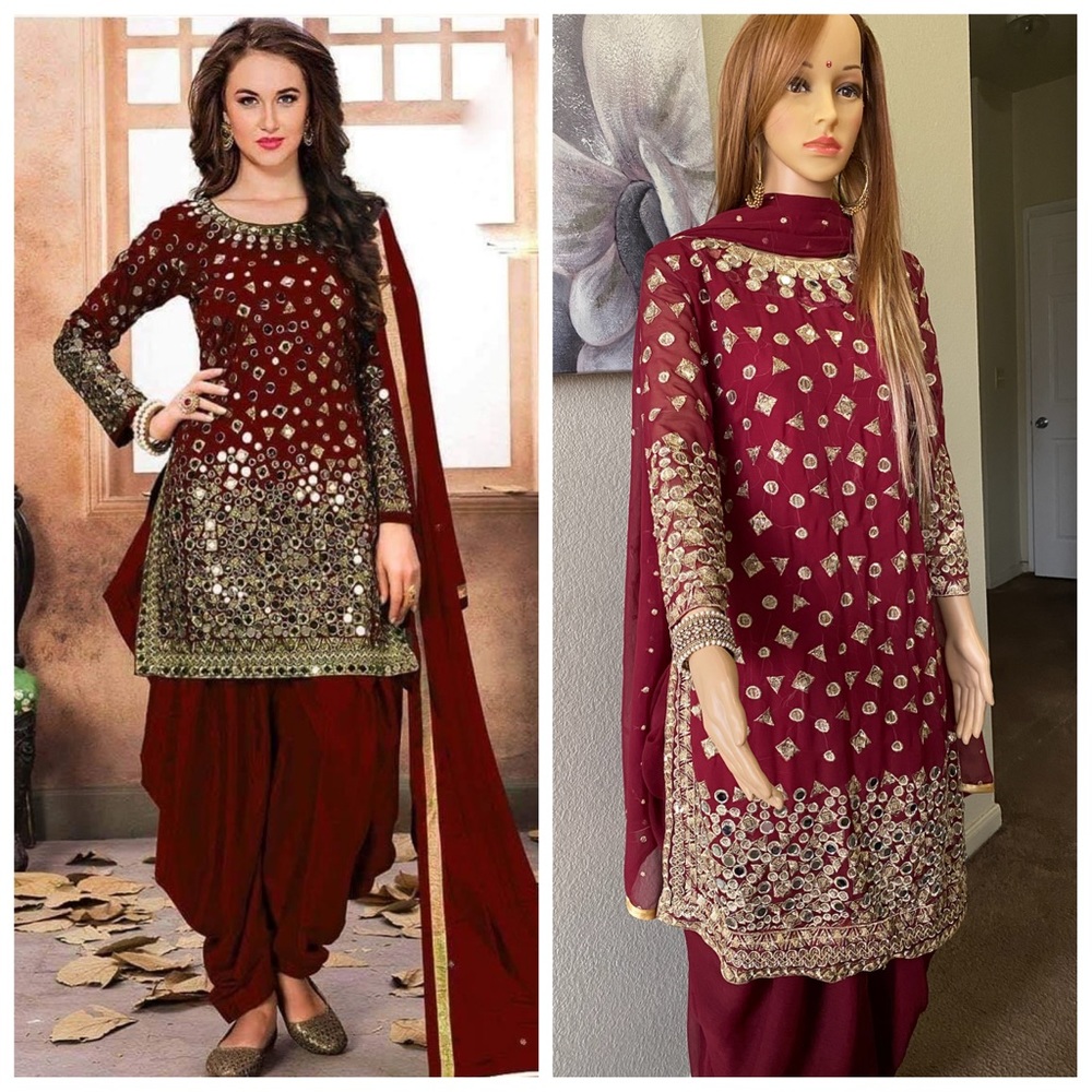 New 3pc pakistani dresses / indian dresses suits